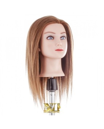 TESTINA CAPELLI NATAURALI CASTANO 40 CM