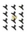 XANITALIA MOLLE IN PLASTICA NERO 12 PZ