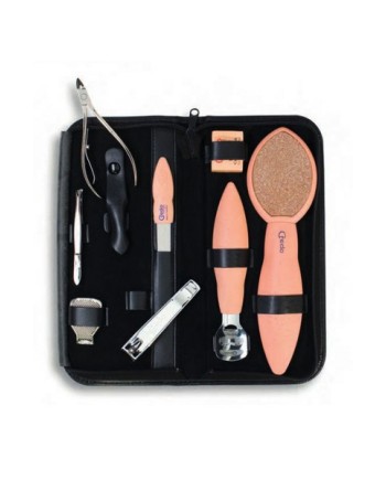 CREDO SET PEDICURE BLACK 8 PZ