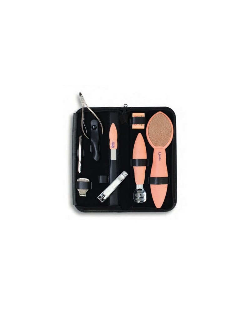 CREDO SET PEDICURE BLACK 8 PZ
