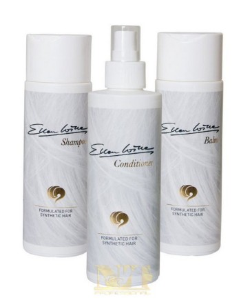 ELLEN WILLE SET DETERSIONE PER FIBRA SINTETICA SHAMPO CONDITIONER E BALM 200 ML