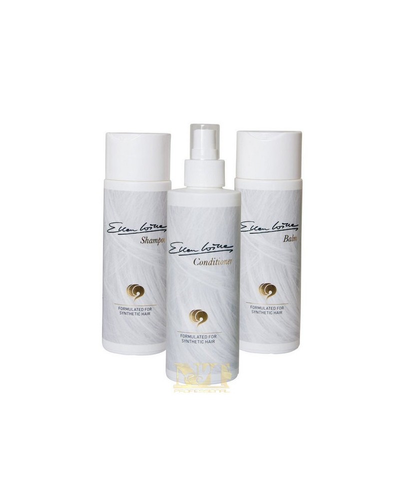 ELLEN WILLE SET DETERSIONE PER FIBRA SINTETICA SHAMPO CONDITIONER E BALM 200 ML