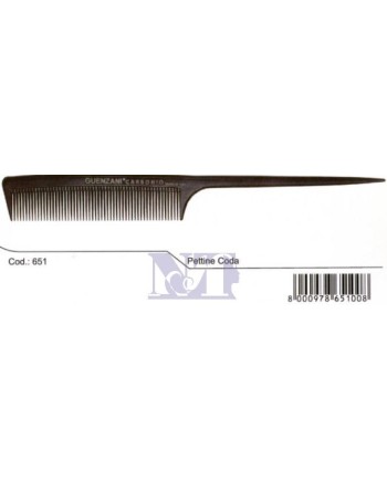 GUENZANI PETTINE A CODA ART. 651/E  IN CARBONIO