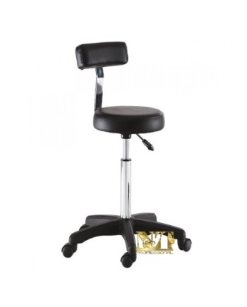 XANITALIA SGABELLO CON SCHIENALE SMART BLACK