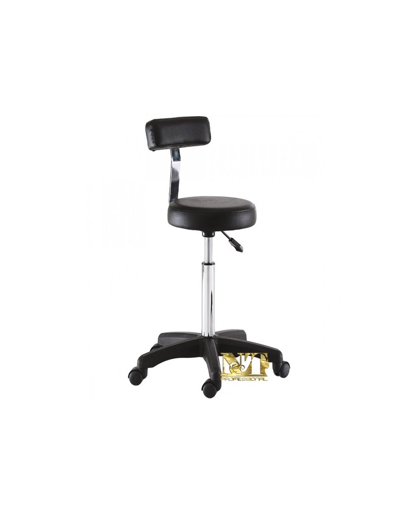 XANITALIA SGABELLO CON SCHIENALE SMART BLACK