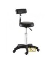 XANITALIA SGABELLO CON SCHIENALE SMART BLACK