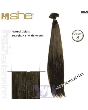 SHE EXTENSION C/CHERATINA LISCIO CM 40/45 COL 8 CONF 10 PZ