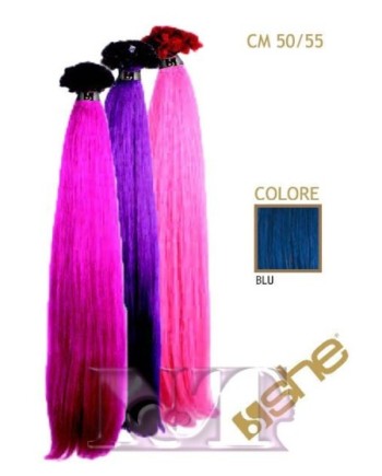 SHE EXTENSION C/CHERATINA LISCIO CM 55/60 COL.BLU CONF 10 PZ