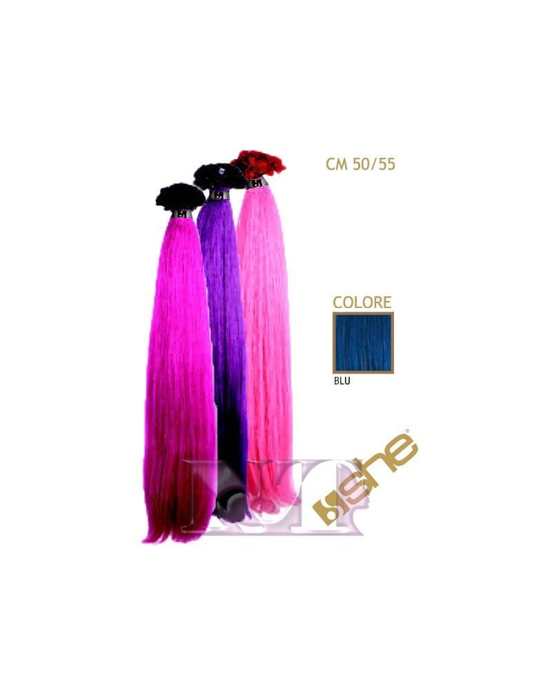 SHE EXTENSION C/CHERATINA LISCIO CM 55/60 COL.BLU CONF 10 PZ