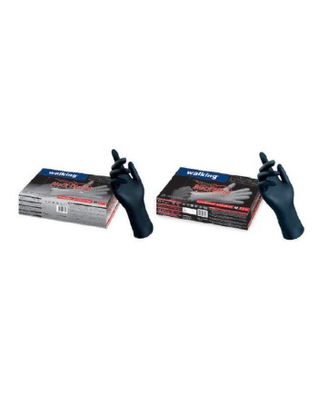 WALKING GUANTI NITRILE NERO 100 PZ MIS.L