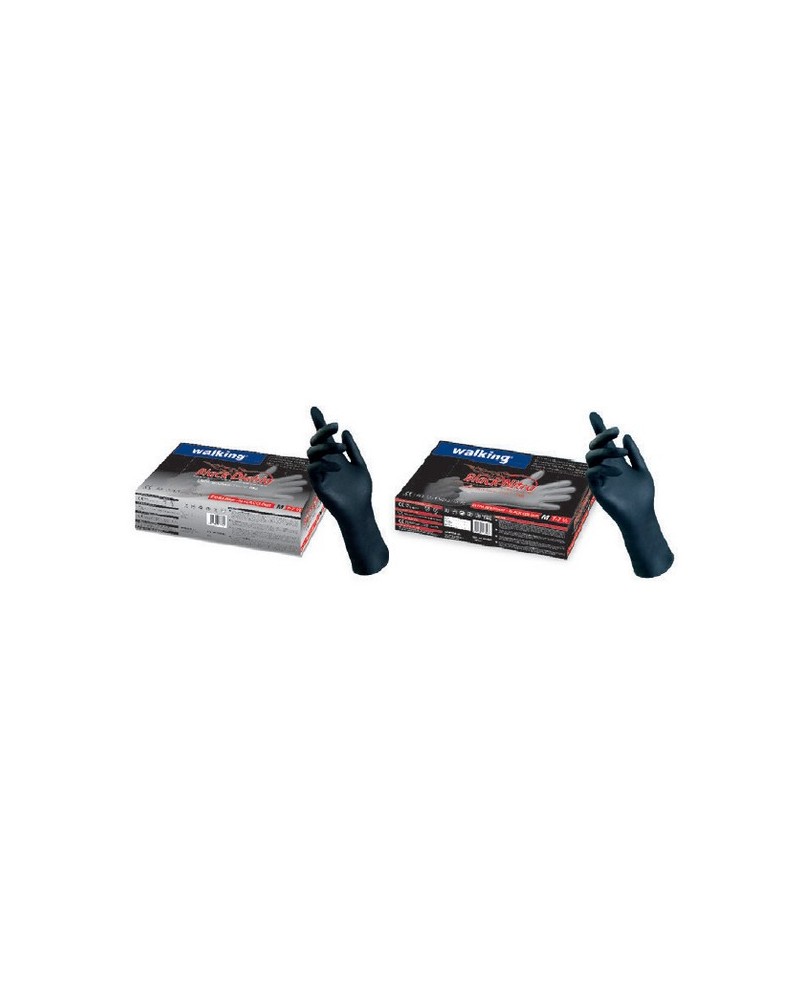 WALKING GUANTI NITRILE NERO 100 PZ MIS.L