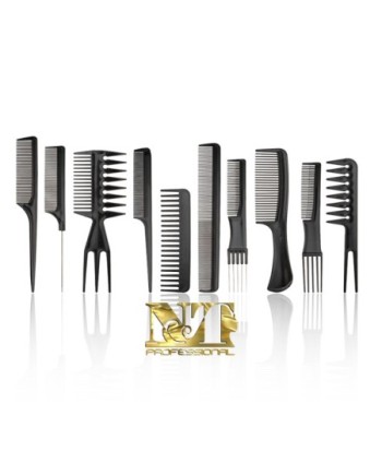 XANITALIA SET 10 PETTINI PROFESSIONALI BARBA CAPELLI