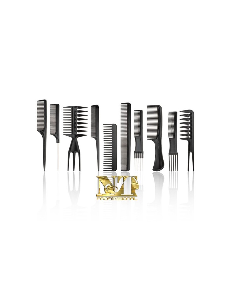 XANITALIA SET 10 PETTINI PROFESSIONALI BARBA CAPELLI