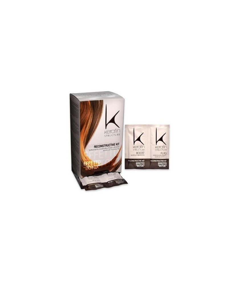 EDELSTEIN KERATIN STRUCTURE  KIT EFFETTO BOTOX  KERATINA E MACADAMIA MASK (45 coppie di bustine x 12 ml)