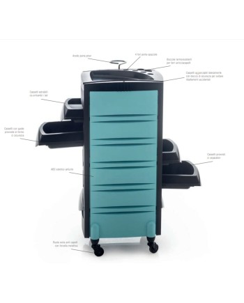 MUSTER CARRELLO PORTA ATTREZZI GIGGIO NERO