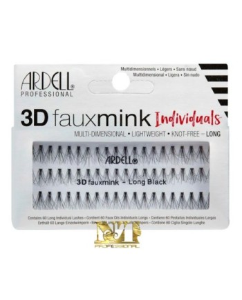 ARDELL CIGLIA INDIVIDUAL FAUX MINK 3D LONG BLACK