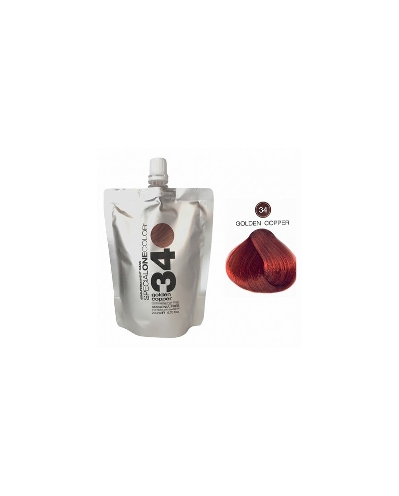 TRENDY HAIR SEMIPERMANENT MASK 34 GOLDEN COPPER 200 ML