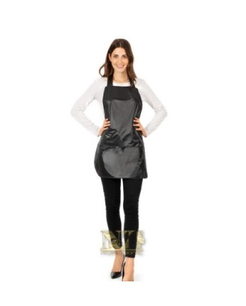 LABOR LACK PETTORINA IN PVC ANTIMACCHIA NERO