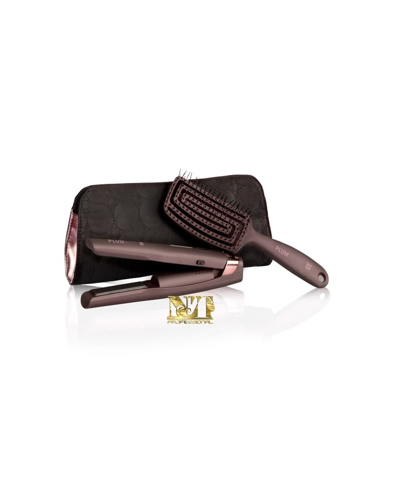 LABOR PIASTRA CORDLESS PLUM + SPAZZOLA E POCHETTE