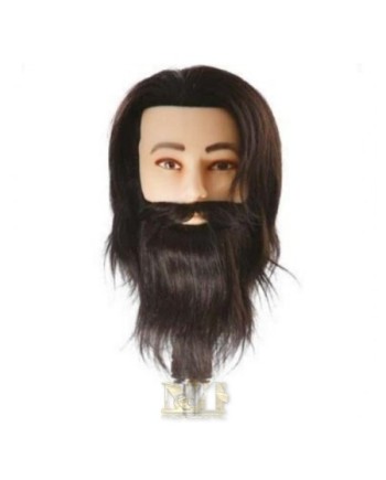 LABOR TESTA STUDIO UOMO CON BARBA E BAFFI  100% CAPELLI UOMANI, INDIANI