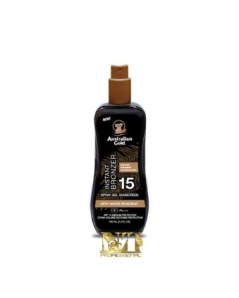AUSTRALIAN GOLD GEL W/BRONZER GEL SPRAY SPF15 100 ML TRAVEL