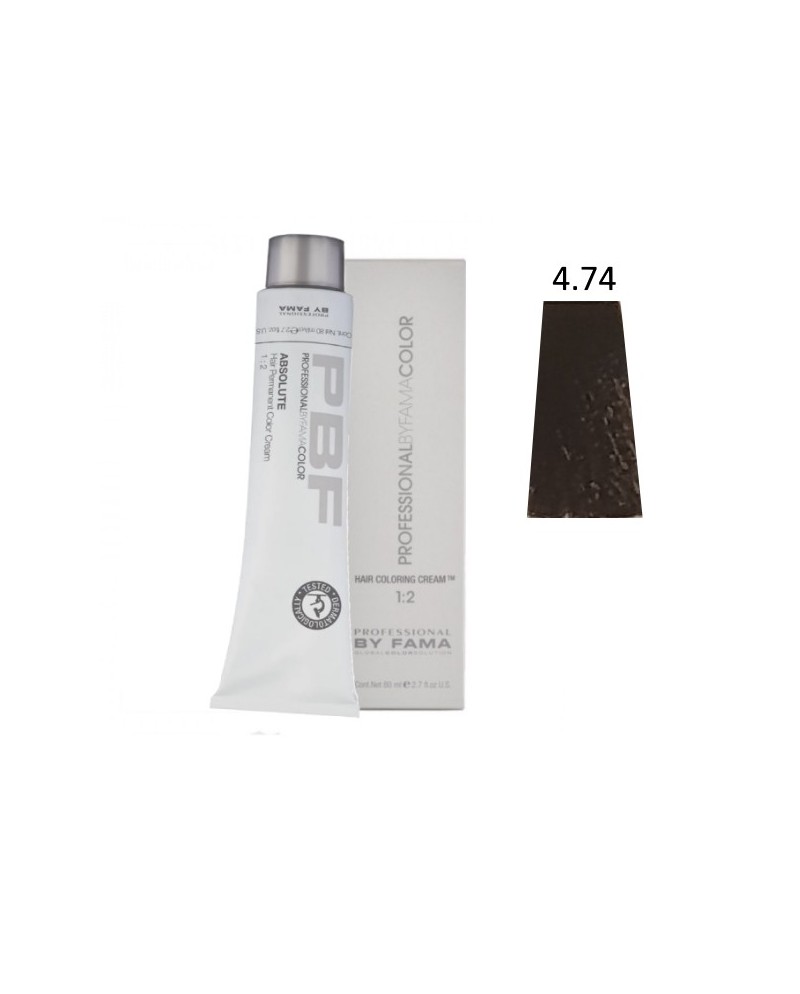 PROFESSIONAL BY FAMA COLOR 80 ML 1+2 N° 4.74