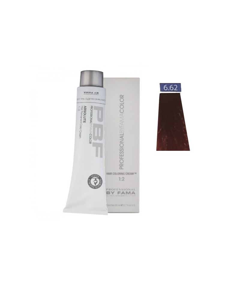 PROFESSIONAL BY FAMA COLOR 80 ML 1+2 N° 6,62 BIONDO SCURO ROSSO IRISEE*