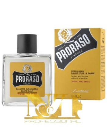 PRORASO WOOD ARANCIO BALSAMO CURA BARBA AMMORB. 100 ML