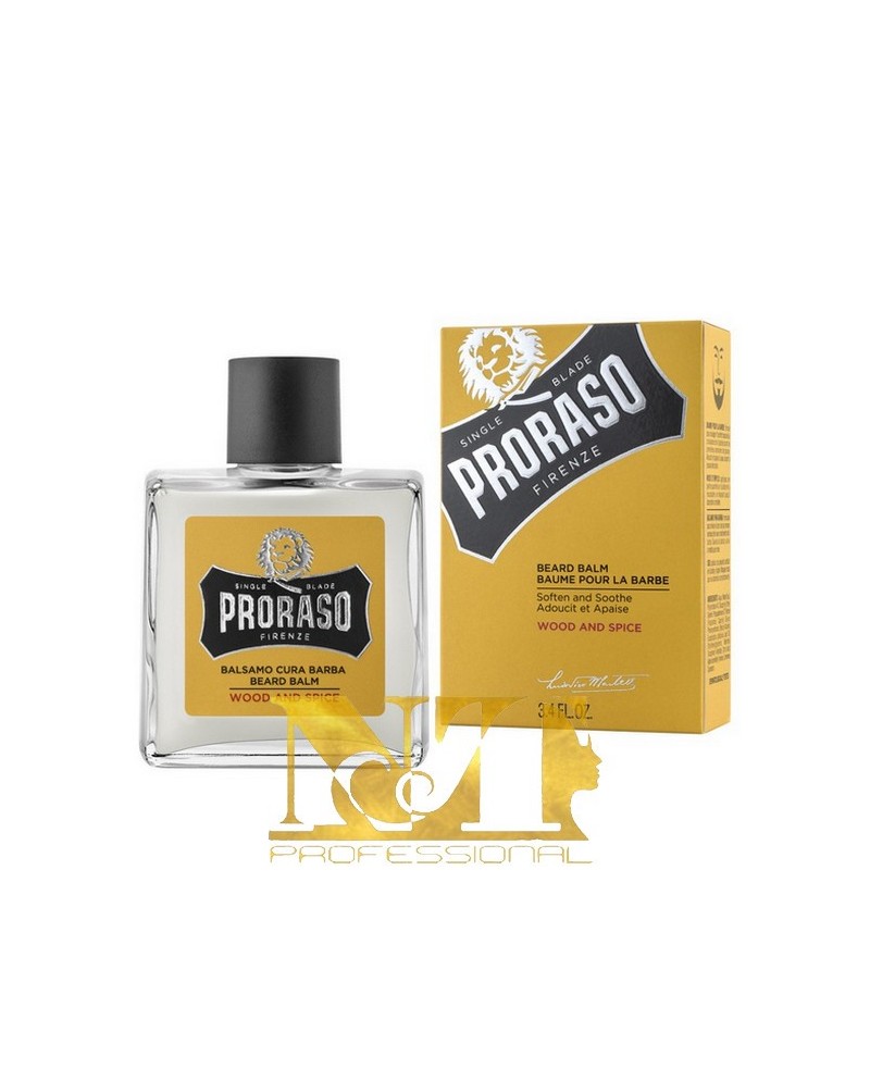 PRORASO WOOD ARANCIO BALSAMO CURA BARBA AMMORB. 100 ML