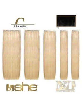 SHE EASY LONG HAIR SET 5 PZ LISCE COL 1B  CM 50/55 GR 75