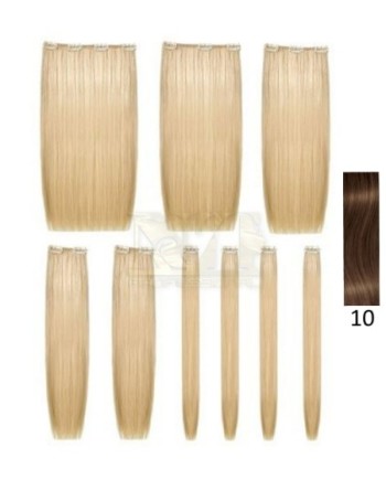SHE EXTENCLIP SET 9 PZ LISCE COL 10  CM 50/55 GR 120