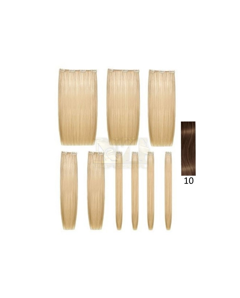 SHE EXTENCLIP SET 9 PZ LISCE COL 10  CM 50/55 GR 120