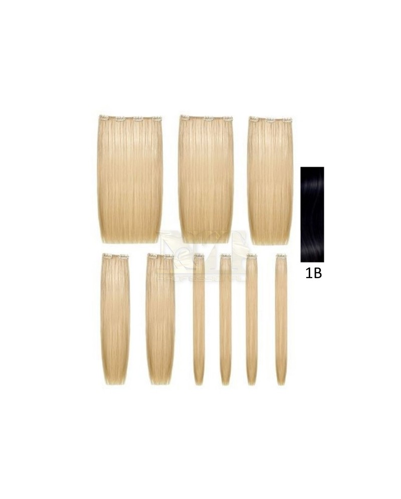 SHE EXTENCLIP SET 9 PZ LISCE COL 1B CM 50/55 GR 120