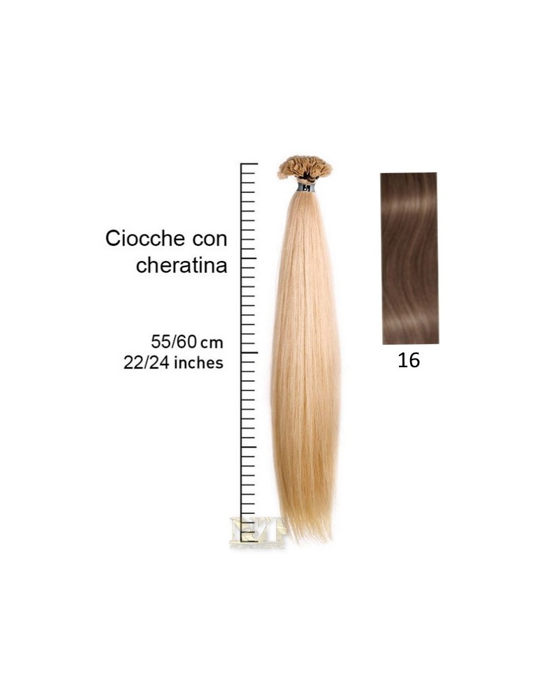 SHE EXTENSION C/CHERATINA LISCIO CM 55/60 COL.16 CONF 10 PZ