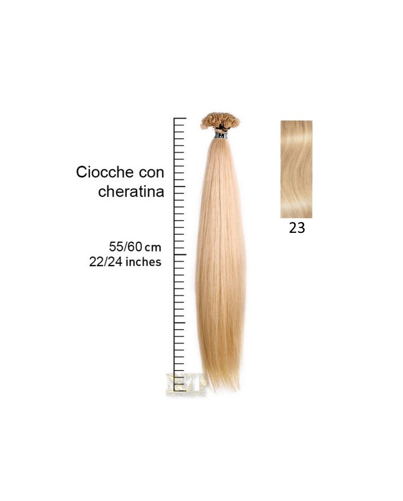 SHE EXTENSION C/CHERATINA LISCIO CM 55/60 COL.23 CONF 10 PZ