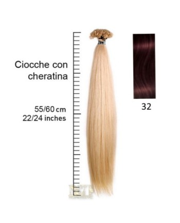 SHE EXTENSION C/CHERATINA LISCIO CM 55/60 COL.32 CONF 10 PZ