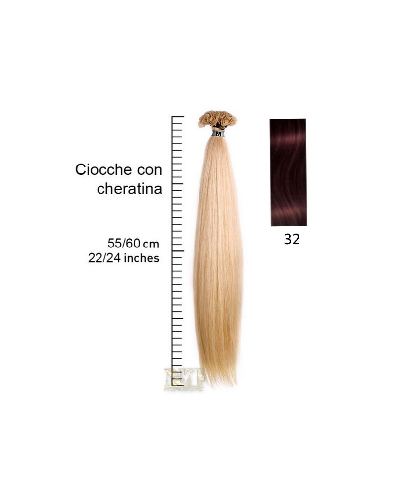 SHE EXTENSION C/CHERATINA LISCIO CM 55/60 COL.32 CONF 10 PZ