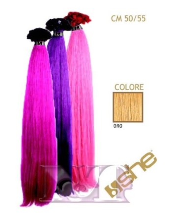 SHE EXTENSION C/CHERATINA LISCIO CM 55/60 COL.ORO CONF 10 PZ