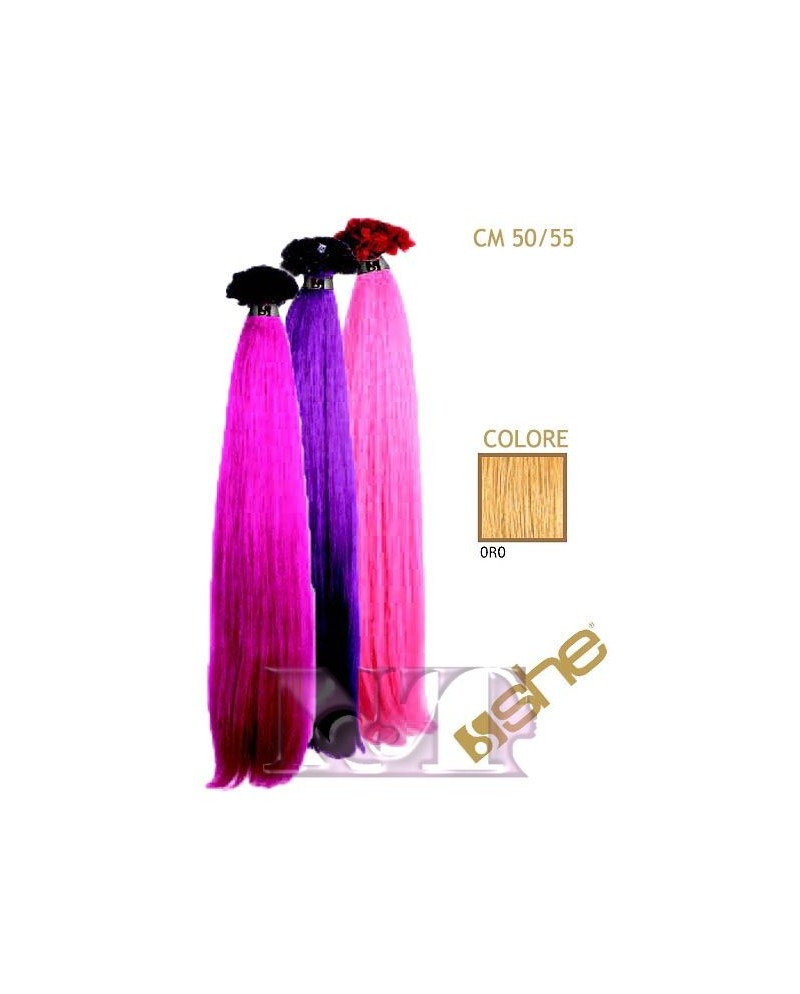 SHE EXTENSION C/CHERATINA LISCIO CM 55/60 COL.ORO CONF 10 PZ