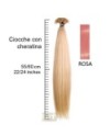 SHE EXTENSION C/CHERATINA LISCIO CM 55/60 COL.ROSA CONF 10 PZ