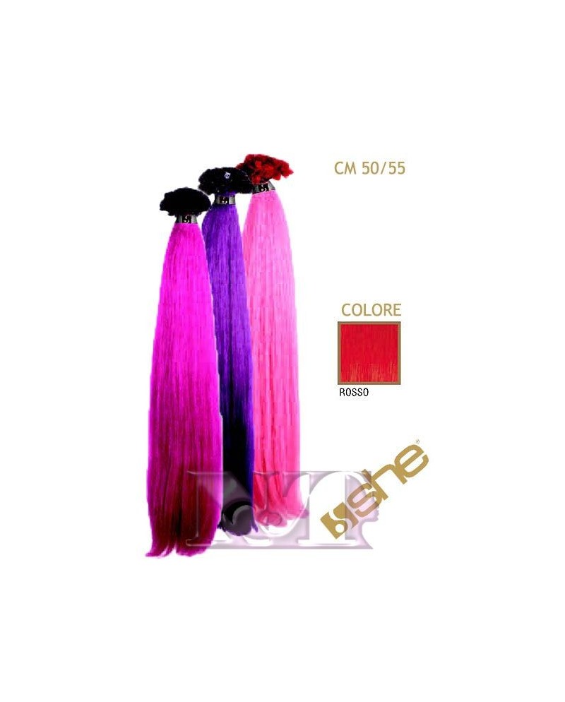 SHE EXTENSION C/CHERATINA LISCIO CM 55/60 COL.ROSSO SCURO CONF 10 PZ