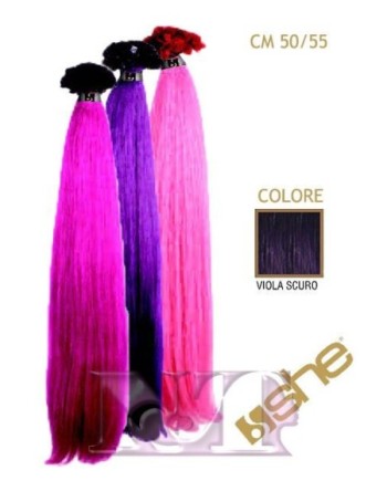 SHE EXTENSION C/CHERATINA LISCIO CM 55/60 COL.VIOLA SCURO CONF 10 PZ