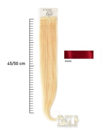 SHE EXTENSION FASHION TAPE BASIC A FREDDO 45/50 COLORE ROSSO (CONF 10PZ)