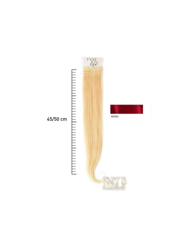 SHE EXTENSION FASHION TAPE BASIC A FREDDO 45/50 COLORE ROSSO (CONF 10PZ)
