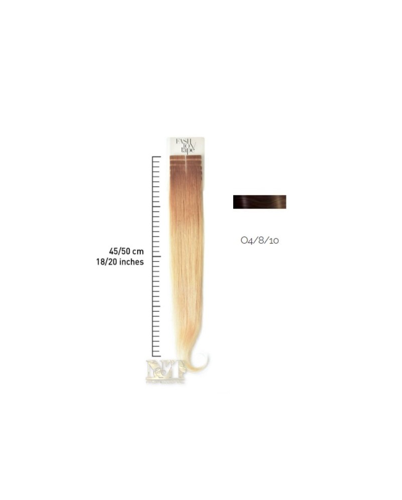 SHE EXTENSION FASHION TAPE OMBRE A FREDDO 45/50 COLORE 4/8/10 (CONF 10PZ)