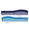 SIBEL PETTINE DUOLINE CELLULOSE ACETATE COMB. CELESTE/BLU