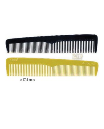 SIBEL PETTINE DUOLINE CELLULOSE ACETATE COMB. VERDE/NERO PICCOLO