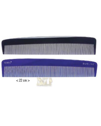 SIBEL PETTINE DUOLINE CELLULOSE ACETATE COMB. VIOLA/NERO GRANDE