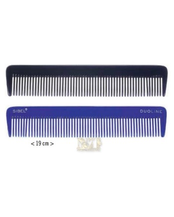 SIBEL PETTINE DUOLINE CELLULOSE ACETATE COMB. VIOLA/NERO PICCOLO
