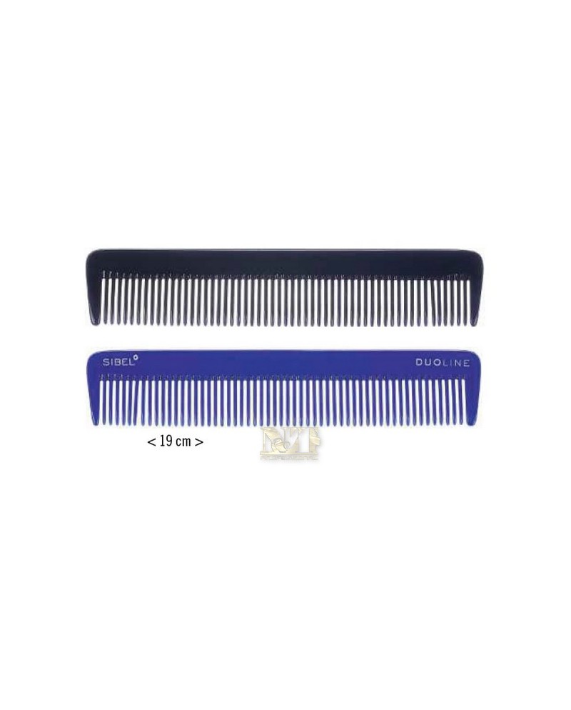 SIBEL PETTINE DUOLINE CELLULOSE ACETATE COMB. VIOLA/NERO PICCOLO